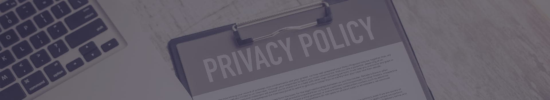 banner for privacy policy page