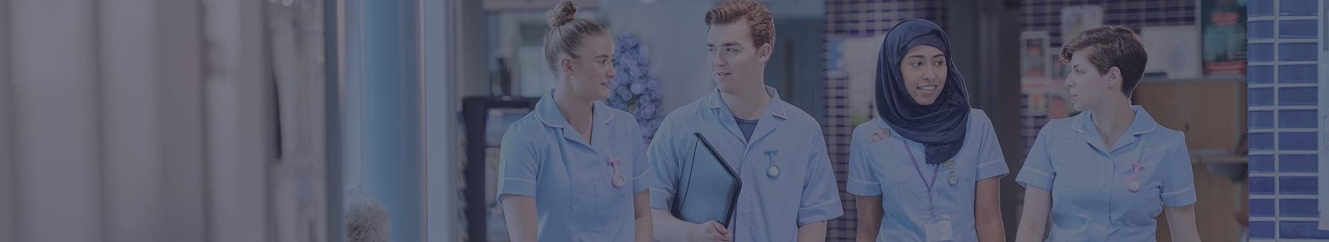 banner for the nursing courses page